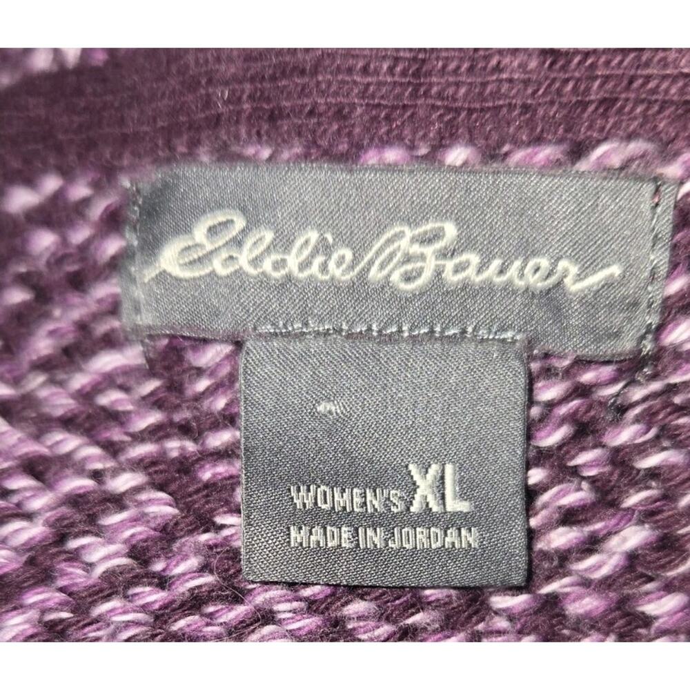 Eddie Bauer 1 Button 3/4 Sleeve 100% Cotton Cardigan Sweater US Womens Size XL - Picture 3 of 4